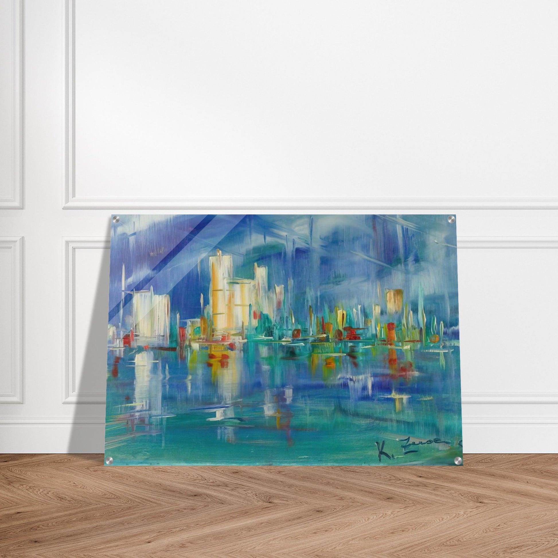 Untitled - 1985 - Konrad Zuse Acrylic Print - 70x100 cm / 28x40″ inches | Konrad Zuse Wall Art | Konrad Zuse Prints