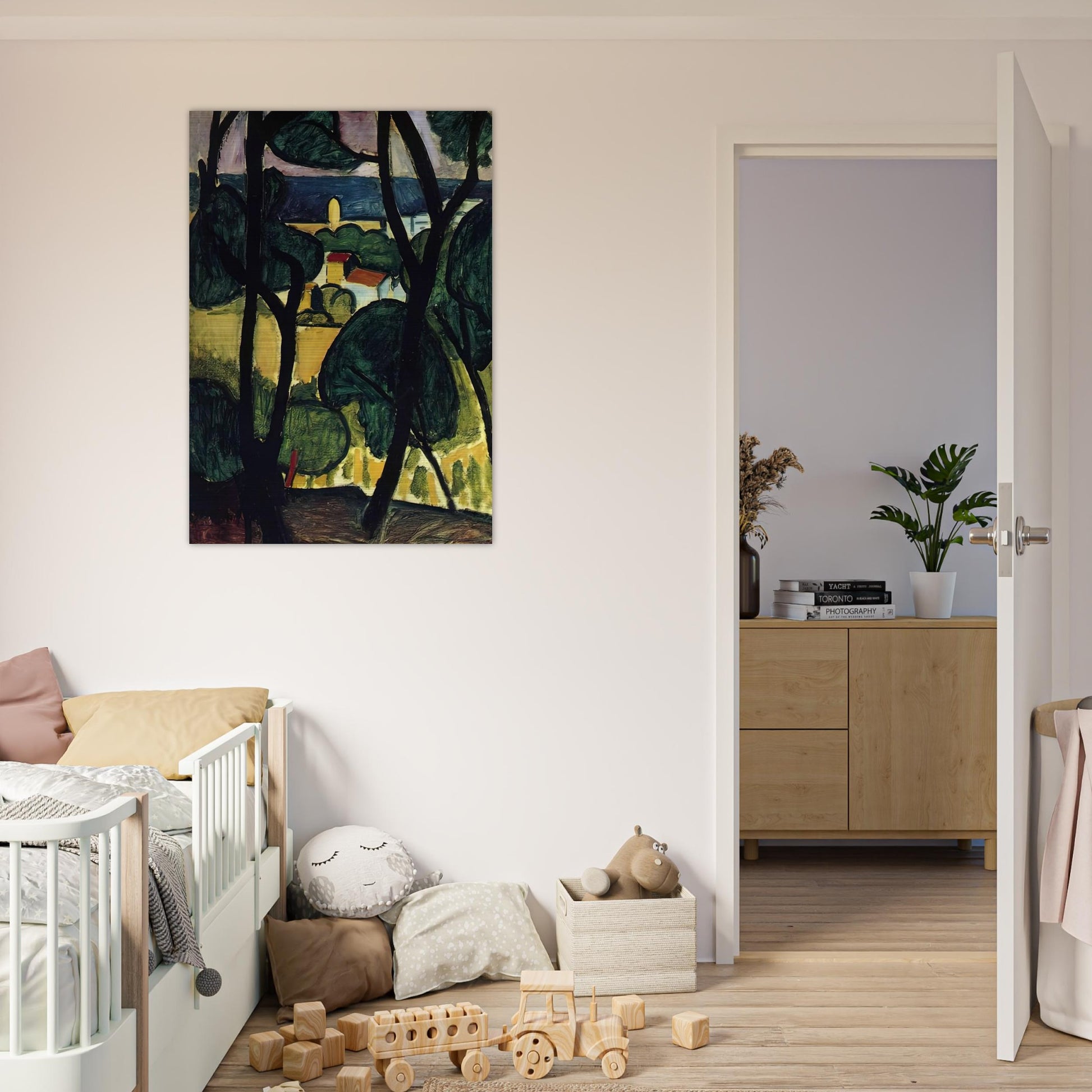 VIEW OF COLLIOURE - Henri Matisse Brushed Aluminum Print - 70x100 cm / 28x40 inches | Henri Matisse Aluminum Print | Henri Matisse Prints