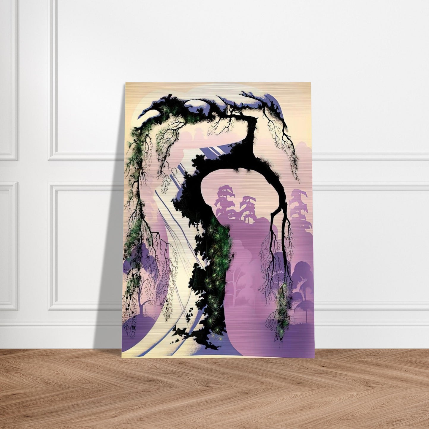 Norway Pine - Eyvind Earle Brushed Aluminum Print - 70x100 cm / 28x40 inches | Eyvind Earle Aluminum Print | Eyvind Earle Prints