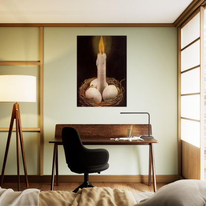 THE IMAGINATIVE FACULTY 1948 - Rene Magritte Brushed Aluminum Print - 70x100 cm / 28x40 inches | Rene Magritte Aluminum Print | Rene Magritte Prints