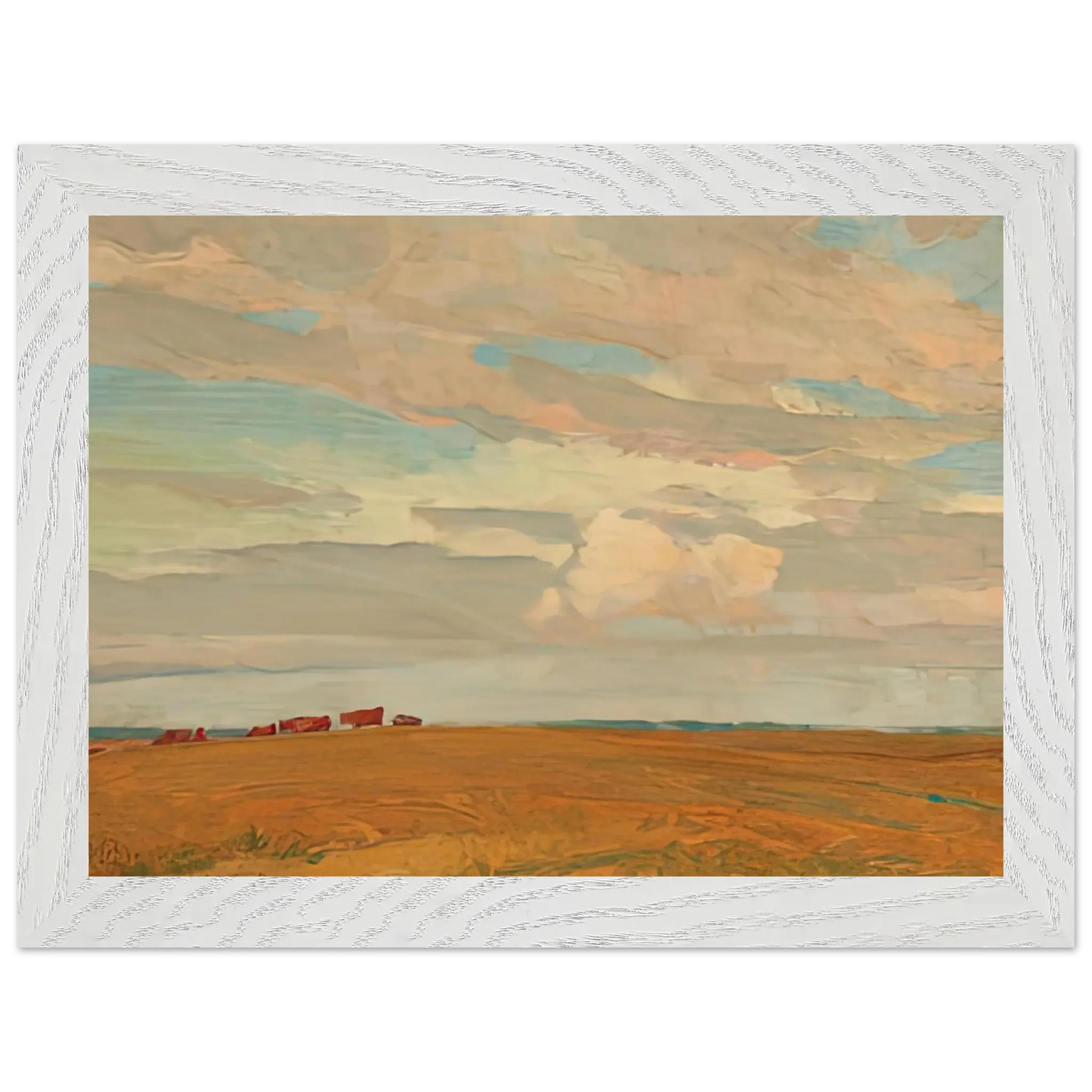 Maynard Dixon - PRAIRIE SAND HILL CAMP MAY 1921 1921 Wall art - 60x80 cm / 24x32 Inches - Premium Wooden Framed Poster With Fine Art Paper - Wood frame