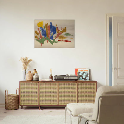 Cool Summer, 1962- - Helen Frankenthaler Brushed Aluminum Print - 70x100 cm / 28x40 inches | Helen Frankenthaler Aluminum Print | Helen Frankenthaler Prints