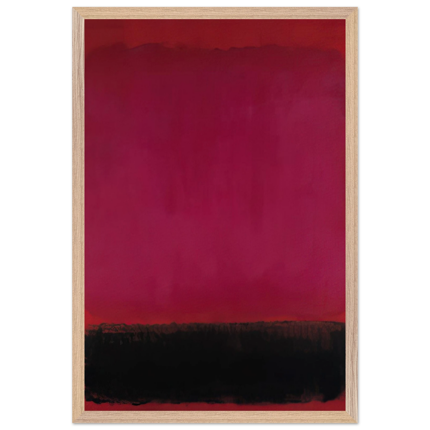 Helen Frankenthaler - Untitled - 1967 Wall art - 45x60 cm / 18x24 inches - Premium Wooden Framed Poster With Fine Art Paper-canvas - Wood frame