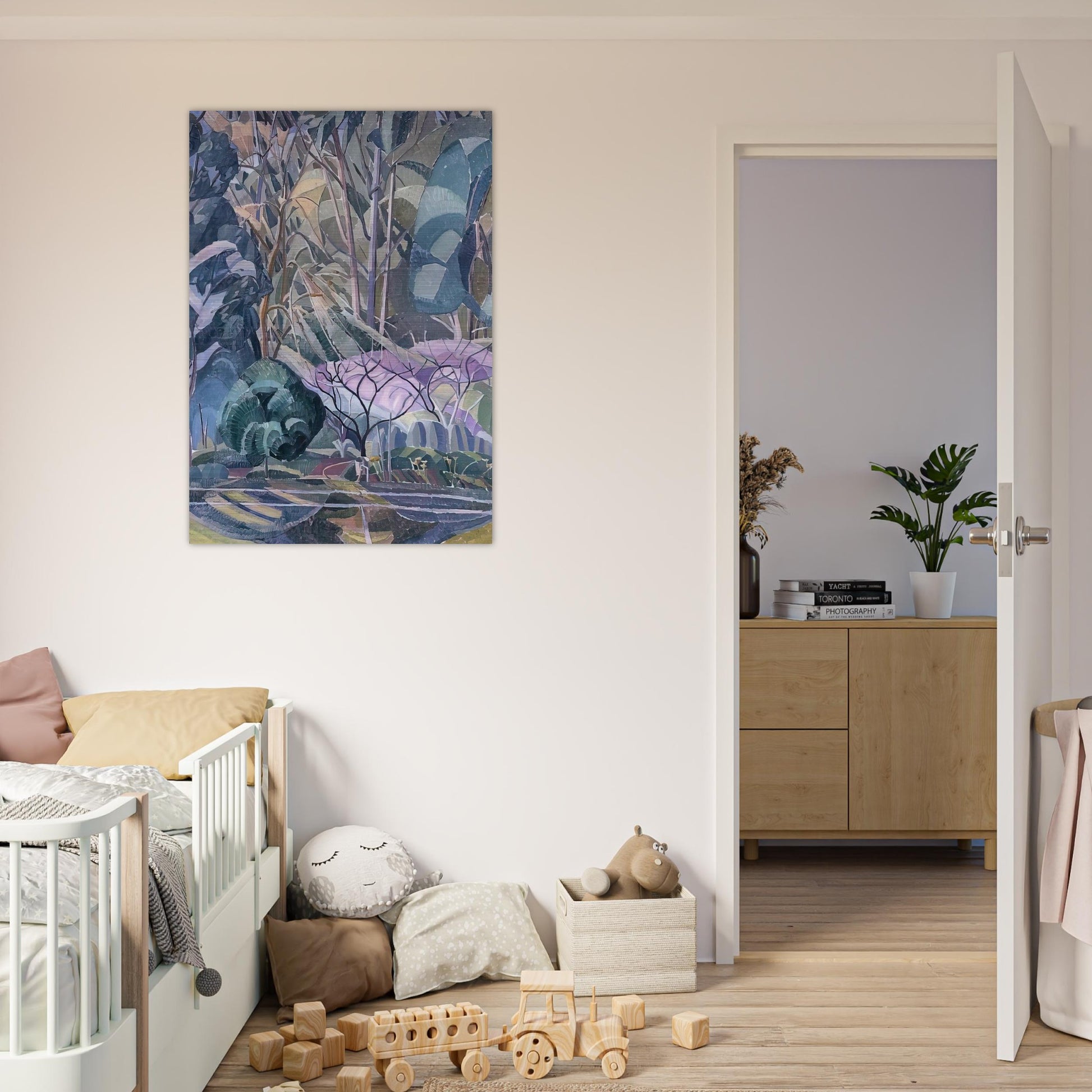 Trees - 1927 - Grace Cossington Smith Brushed Aluminum Print - 70x100 cm / 28x40 inches | Grace Cossington Smith Aluminum Print | Grace Cossington Smith Prints
