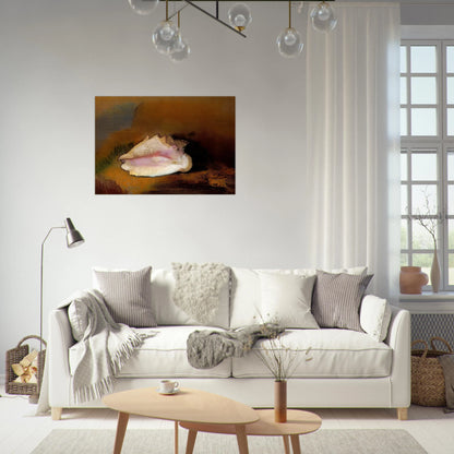 THE SEASHELL 1912 1 - Odilon Redon Brushed Aluminum Print - 70x100 cm / 28x40 inches | Odilon Redon Aluminum Print | Odilon Redon Prints
