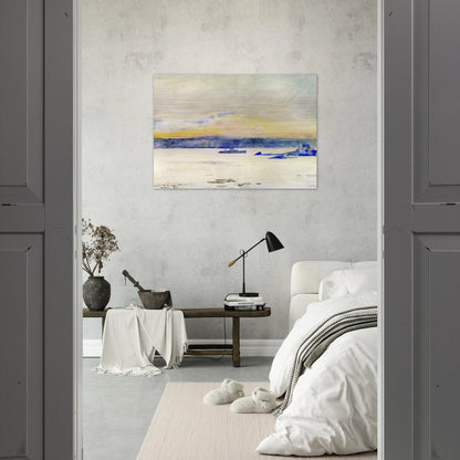 Afterglow, Gloucester Harbor aka Ten Pound Island LIght - Childe Hassam Brushed Aluminum Print - 70x100 cm / 28x40 inches | Childe Hassam Aluminum Print | Childe Hassam Prints