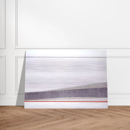 La linea rossa - 1966 - Bice Lazzari Brushed Aluminum Print - 70x100 cm / 28x40 inches | Bice Lazzari Aluminum Print | Bice Lazzari Prints