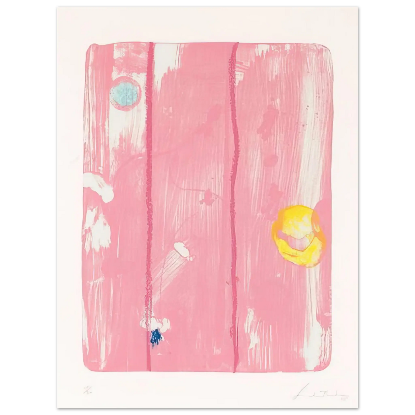 Helen Frankenthaler - Reflections VIII - 1995 Wall art - 45x60 cm / 18x24 Inches - Fine Art Poster - -