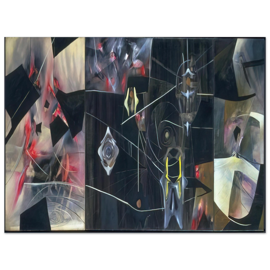 Roberto Matta - BLACK VIRTUE 1943  75x100 cm / 30x40inches Fine Art Poster
