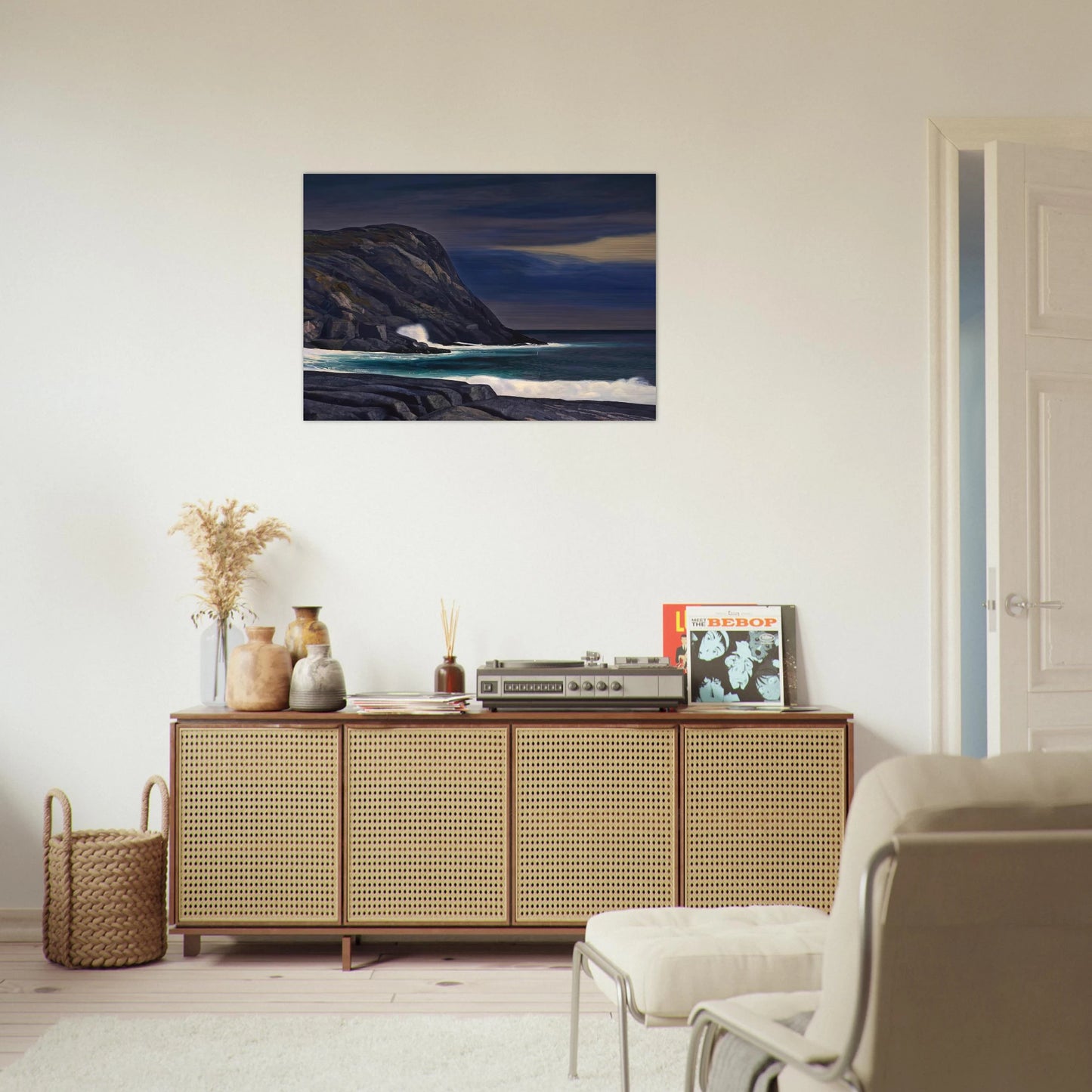 Brewing Storm, Monhegan - Rockwell Kent Brushed Aluminum Print - 70x100 cm / 28x40 inches | Rockwell Kent Aluminum Print | Rockwell Kent Prints