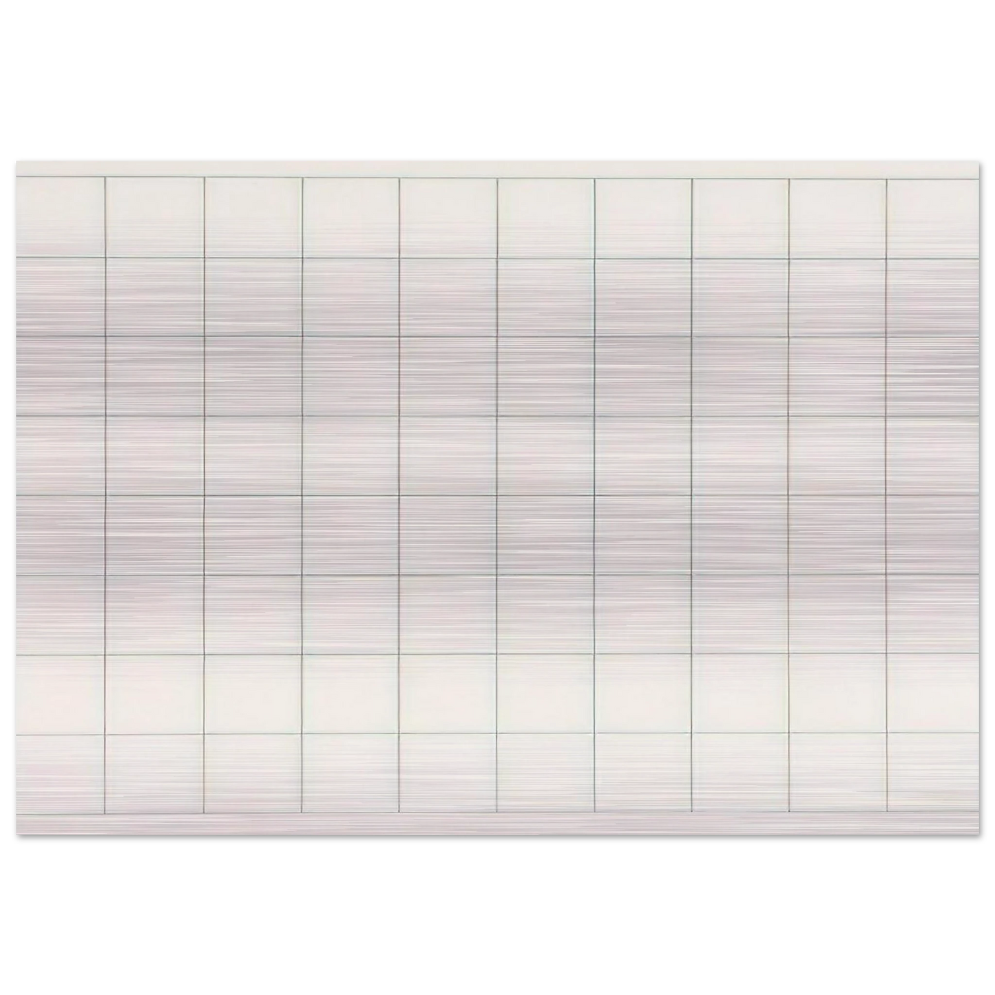 On a clear day, #1 - Agnes Martin Brushed Aluminum Print - 70x100 cm / 28x40 inches | Agnes Martin Aluminum Print | Agnes Martin Prints
