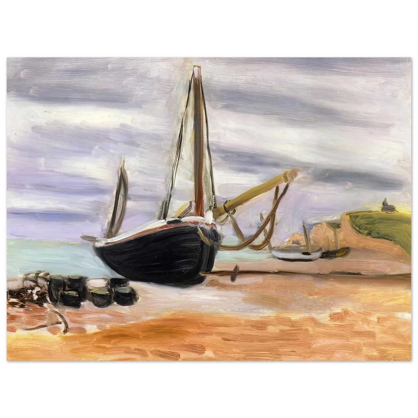 Henri Matisse - BOATS AT ETRETAT 1920  75x100 cm / 30x40inches Fine Art Poster