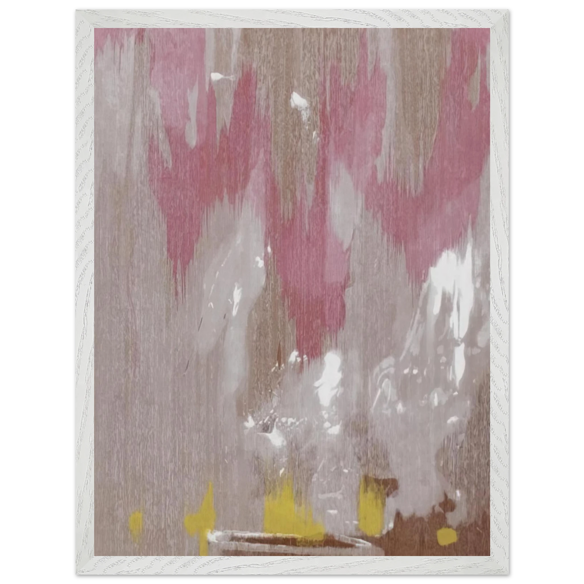 Helen Frankenthaler - Tales of Genji IV - 1998 Wall art - 30x40 cm / 12x16 inches - Premium Wooden Framed Poster With Fine Art Paper-canvas - White frame