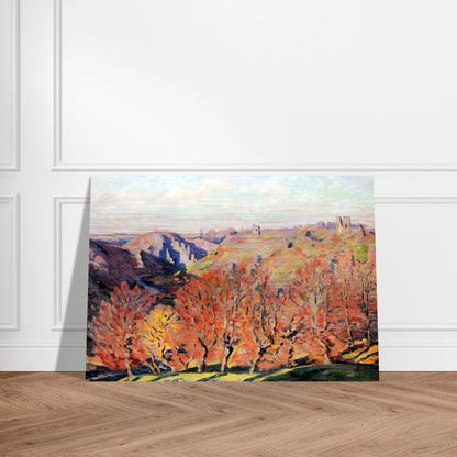 Les Ruines a Crozant - 1897 - Armand Guillaumin Brushed Aluminum Print - 70x100 cm / 28x40 inches | Armand Guillaumin Aluminum Print | Armand Guillaumin Prints
