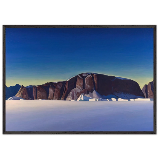 Greenland Coast - Rockwell Kent 70x100 cm / 28x40 inches Framed Art Print – Black Wooden Frame