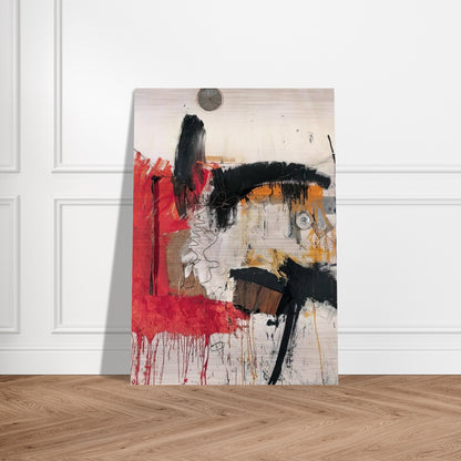 FIRST TIME PAINTING 1961 - Robert Rauschenberg Brushed Aluminum Print - 70x100 cm / 28x40 inches | Robert Rauschenberg Aluminum Print | Robert Rauschenberg Prints