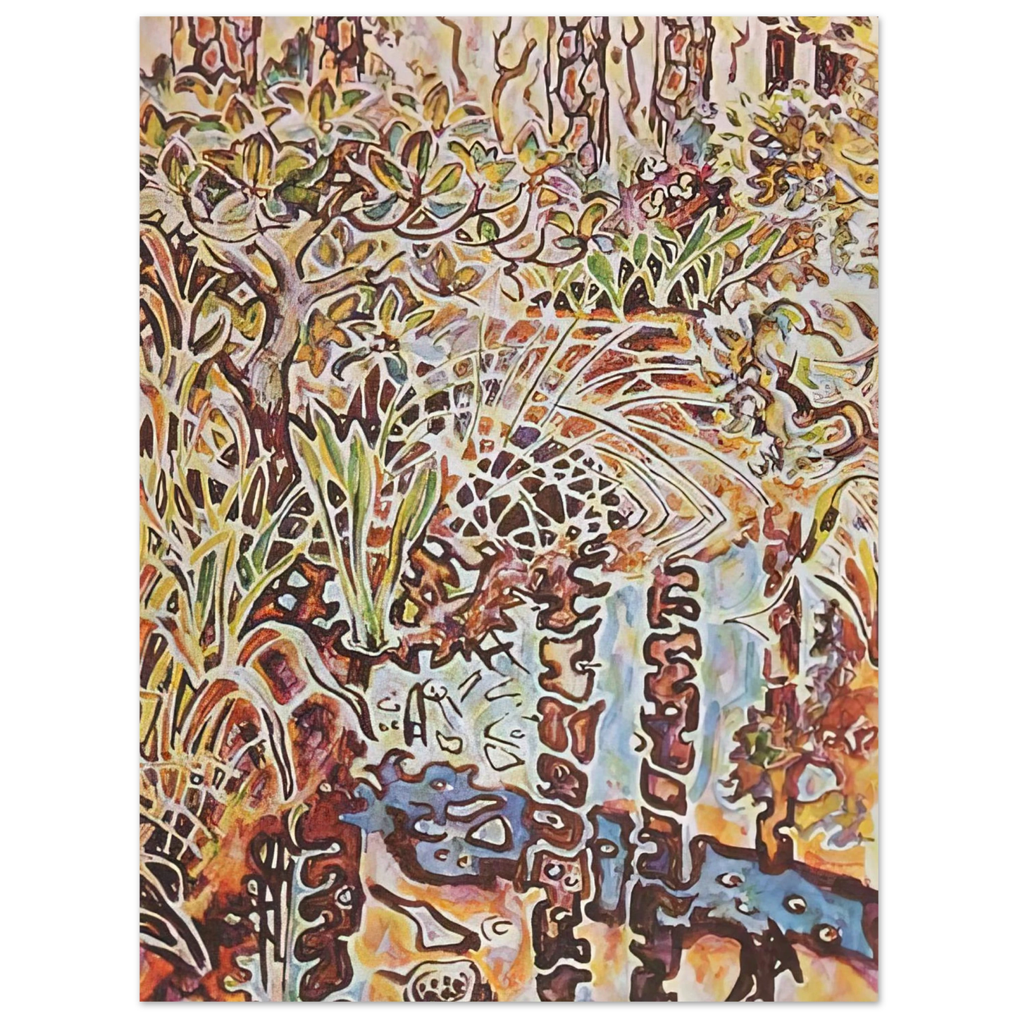 Walter Inglis Anderson - Walter Anderson Wall art - 30x45 cm / 12x18 inches - Premium Wooden Framed Poster With Fine Art Paper-canvas - White frame
