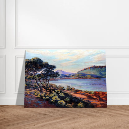 Agay Bay - 1910 - Armand Guillaumin Brushed Aluminum Print - 70x100 cm / 28x40 inches | Armand Guillaumin Aluminum Print | Armand Guillaumin Prints