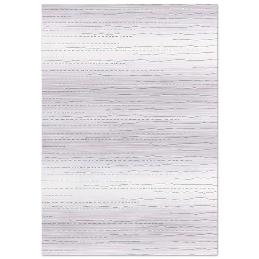 Alternate Not-Straight Lines From the Right Side and Broken Lines From the Left Side of Random Length - Sol LeWitt Brushed Aluminum Print - 70x100 cm / 28x40 inches | Sol LeWitt Aluminum Print | Sol LeWitt Prints