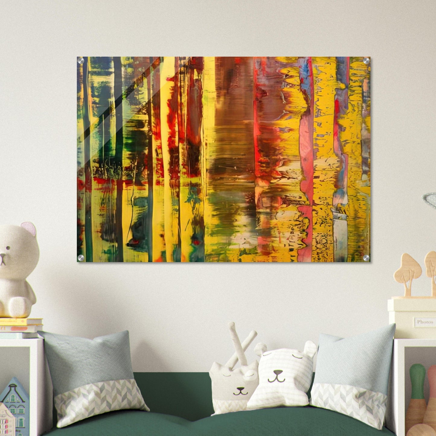 ABSTRACT PAINTING 780 1 1 - Gerhard Richter Acrylic Print - 70x100 cm / 28x40″ inches