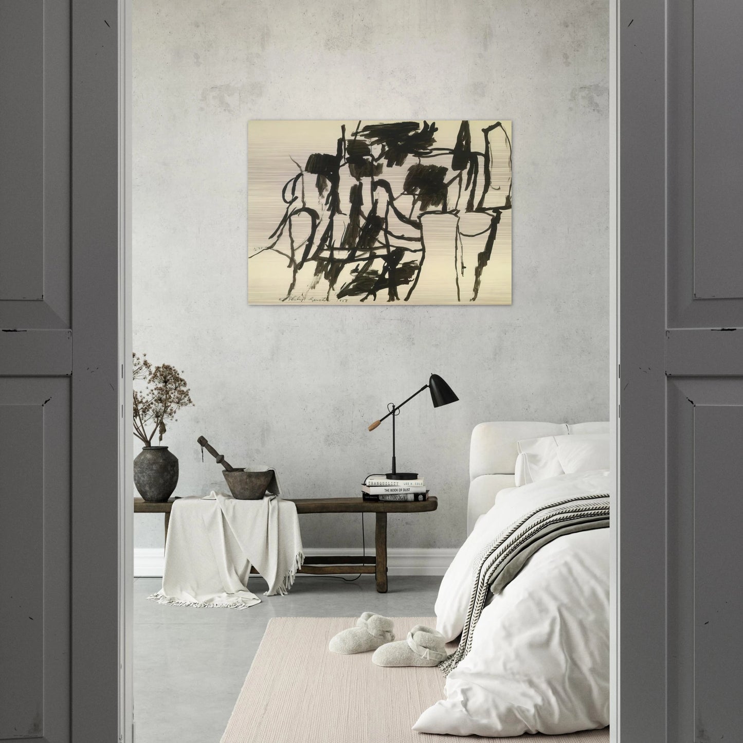 UNTITLED 4 - Philip Guston Brushed Aluminum Print - 70x100 cm / 28x40 inches | Philip Guston Aluminum Print | Philip Guston Prints