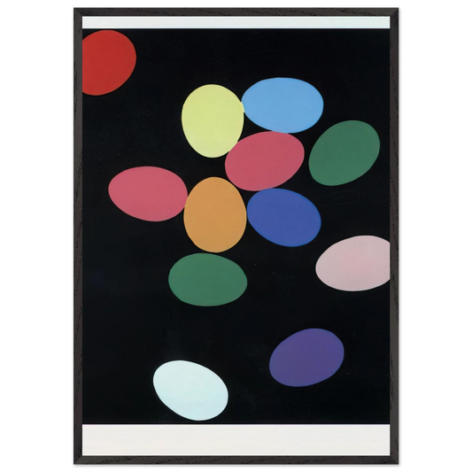 Eggs - Andy Warhol 70x100 cm / 28x40 inches Framed Art Print – Black Wooden Frame