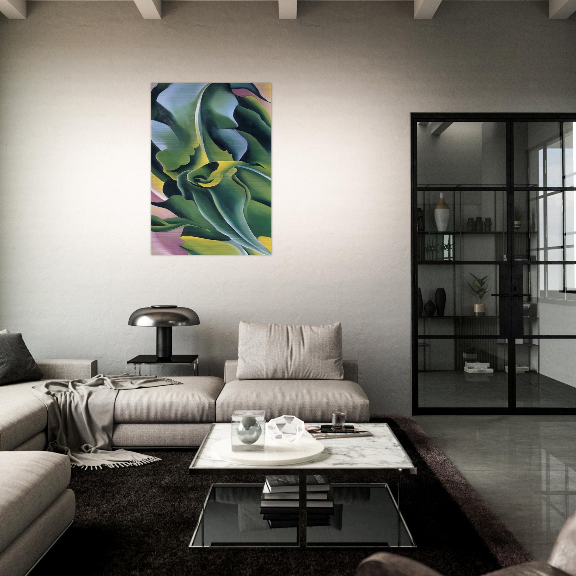Corn No. 2 - Georgia O'Keeffe Brushed Aluminum Print - 70x100 cm / 28x40 inches | Georgia O'Keeffe Aluminum Print | Georgia O'Keeffe Prints