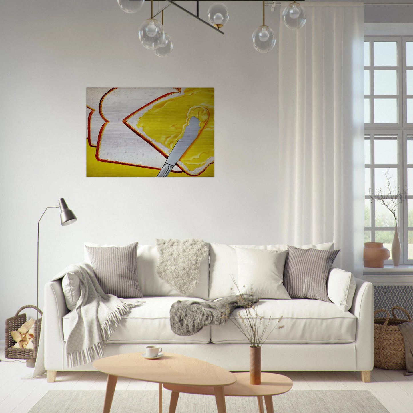 White Bread - James Rosenquist Brushed Aluminum Print - 70x100 cm / 28x40 inches | James Rosenquist Aluminum Print | James Rosenquist Prints