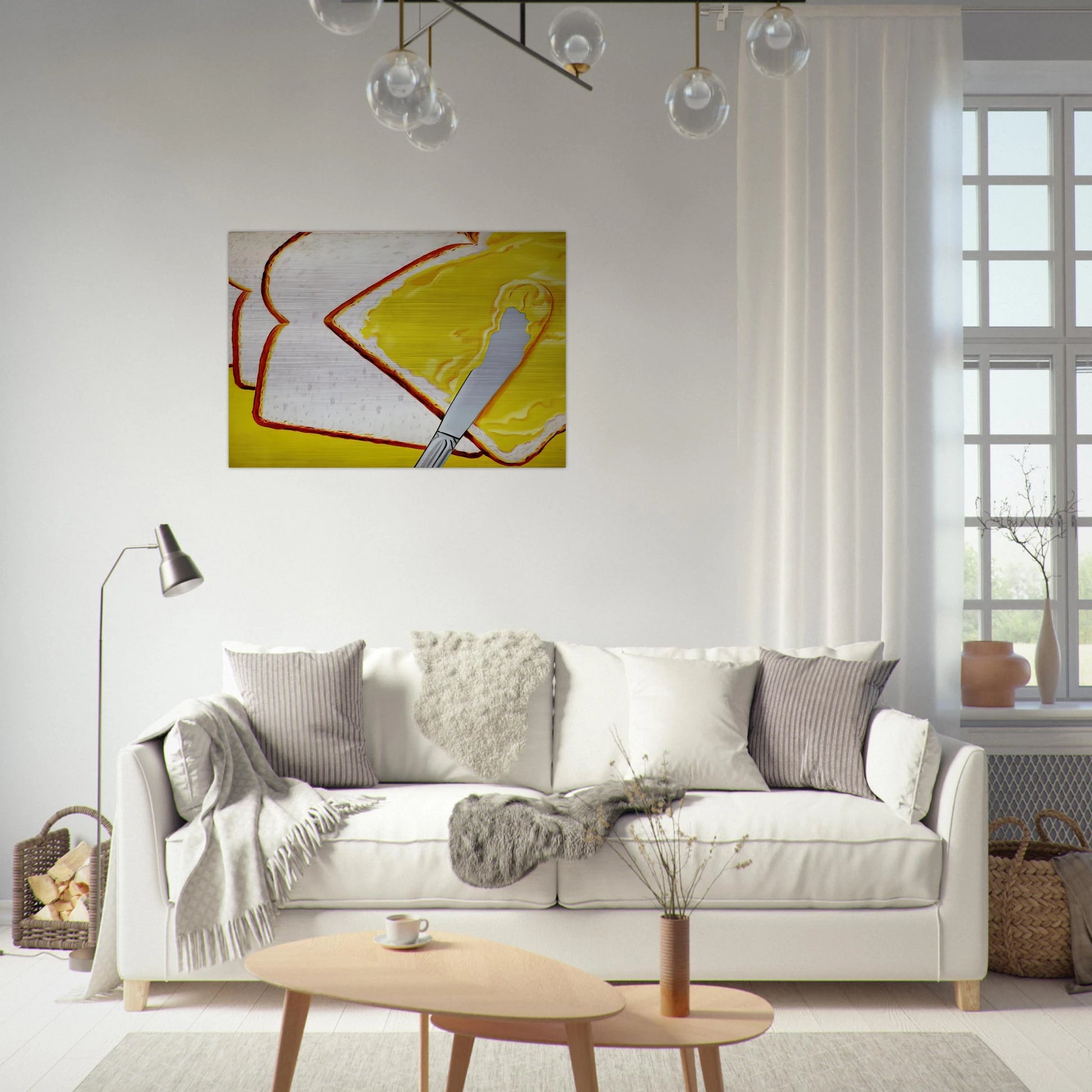 White Bread - James Rosenquist Brushed Aluminum Print - 70x100 cm / 28x40 inches | James Rosenquist Aluminum Print | James Rosenquist Prints