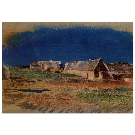 LANDSCAPE IN BRITTANY PEYRELEBADE - Odilon Redon Brushed Aluminum Print - 70x100 cm / 28x40 inches | Odilon Redon Aluminum Print | Odilon Redon Prints