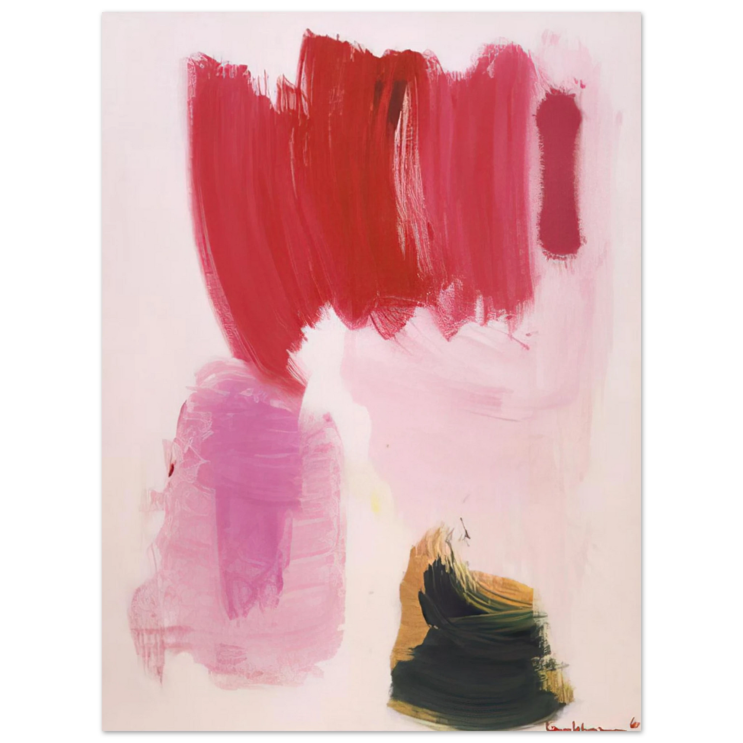 Hans Hofmann - Delirious Pink  75x100 cm / 30x40inches Fine Art Poster