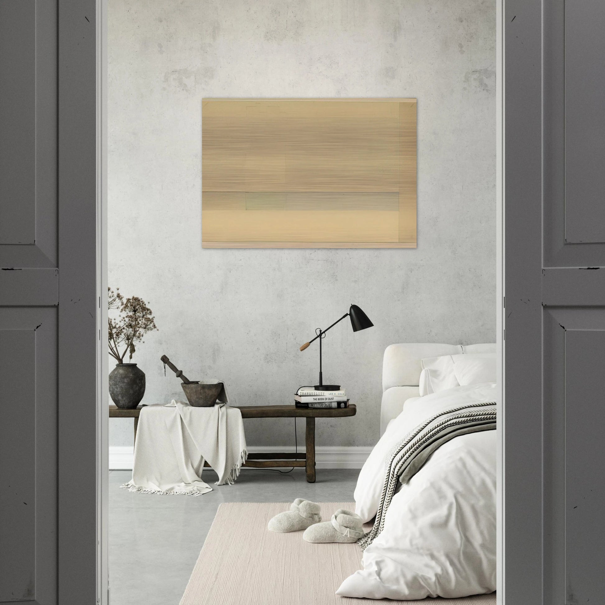 Ha nevicato - 1957 - Antonio Calderara Brushed Aluminum Print - 70x100 cm / 28x40 inches | Antonio Calderara Aluminum Print | Antonio Calderara Prints