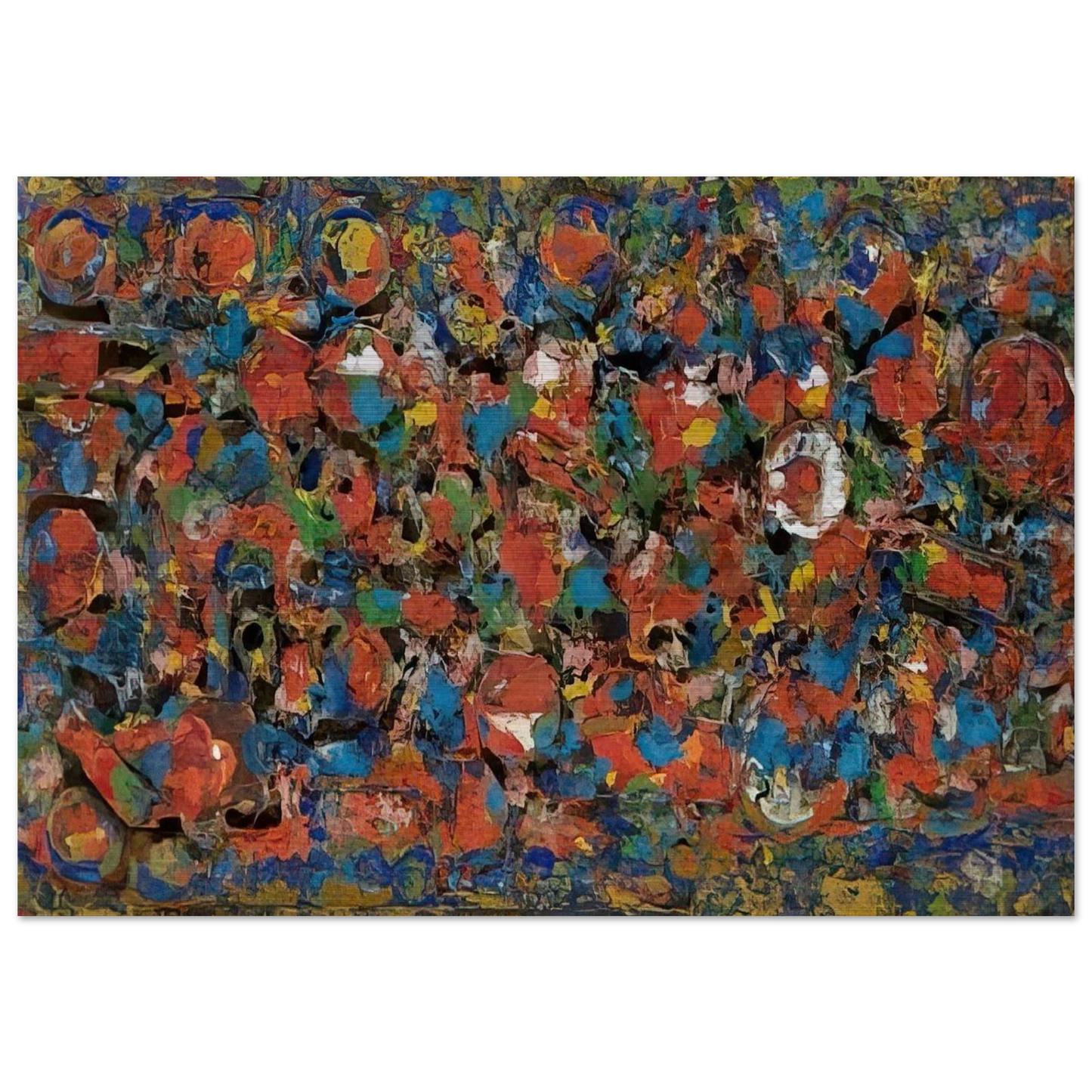 Encrustation - 1976 - Richard Pousette-Dart Brushed Aluminum Print - 70x100 cm / 28x40 inches | Richard Pousette-Dart Aluminum Print | Richard Pousette-Dart Prints