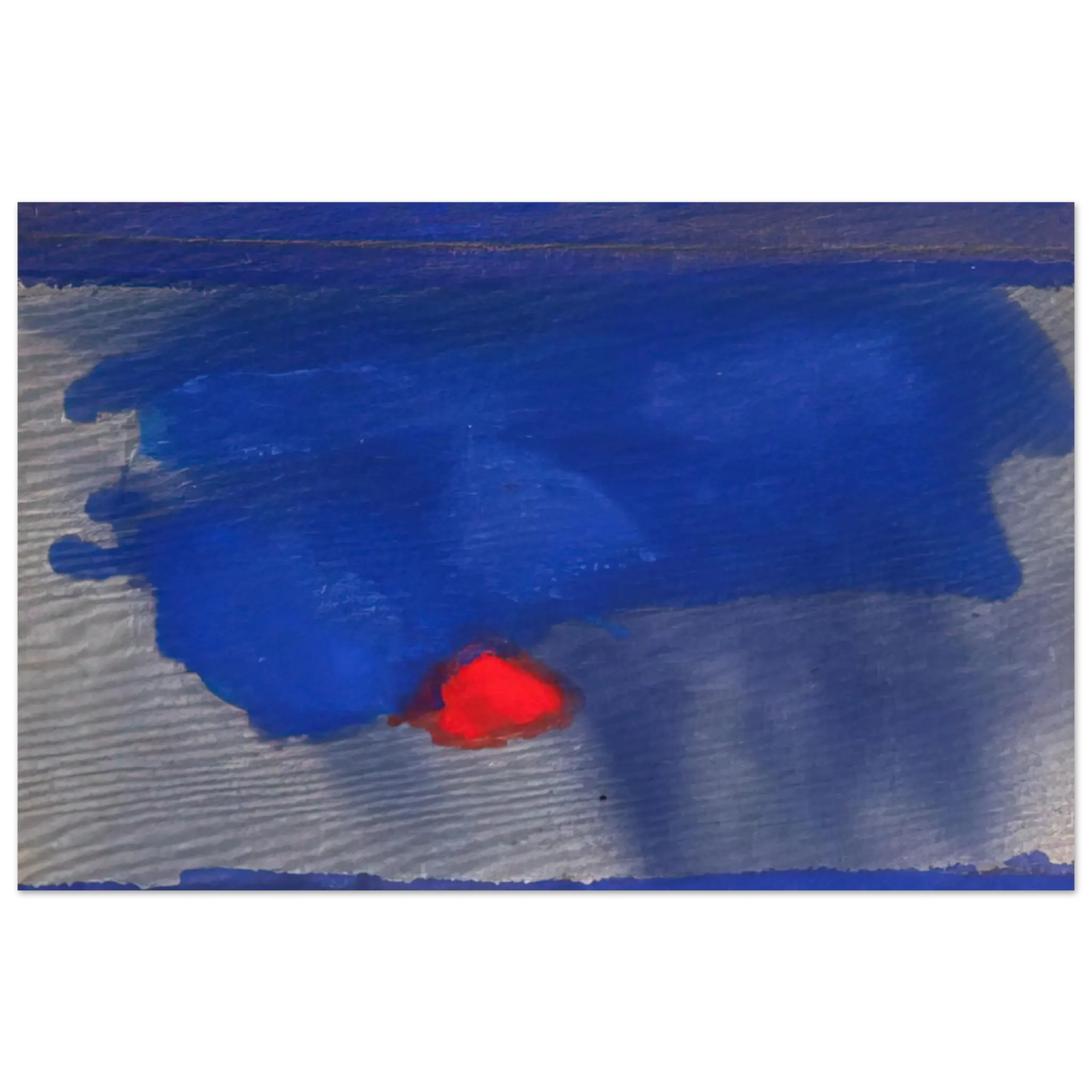 Helen Frankenthaler - Provincetown - 1964 Wall art - 70x100 cm / 28x40 Inches - Premium Wooden Framed Poster With Fine Art Paper - Wood frame