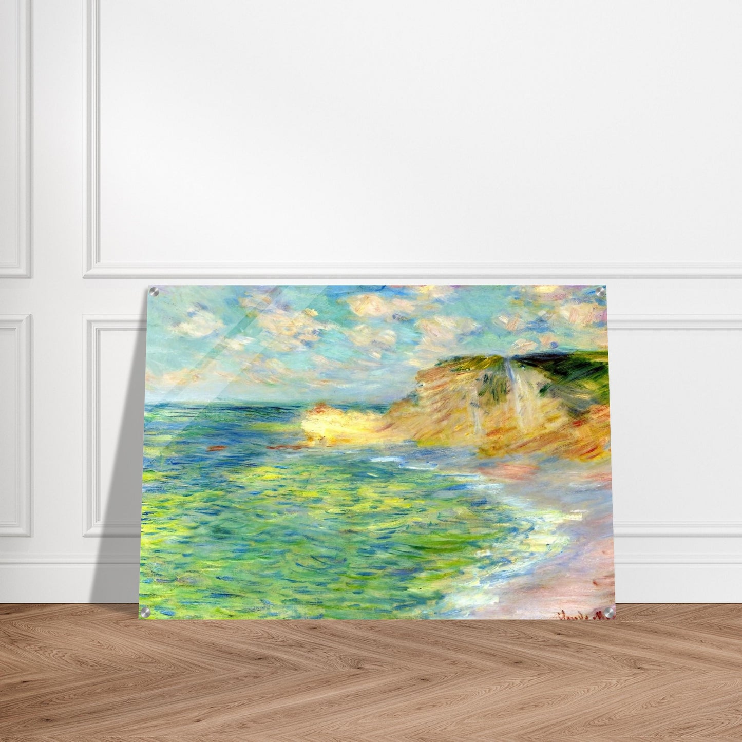 Cliffs at Amont - claude monet Acrylic Print - 70x100 cm / 28x40″ inches | claude monet Wall Art | claude monet Prints