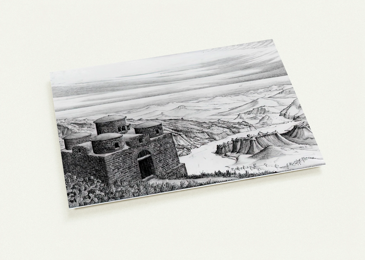 CATTOLICA OF STILO CALABRIA 1930 By MC Escher Pack of 10 Post Cards | MC Escher Post Cards | A6 (10.5 x 14.8 cm) - 4.1 x 5.8 inches