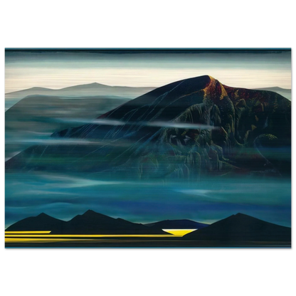 Santa Fe Trail new Serigrap - Eyvind Earle Brushed Aluminum Print - 70x100 cm / 28x40 inches | Eyvind Earle Aluminum Print | Eyvind Earle Prints