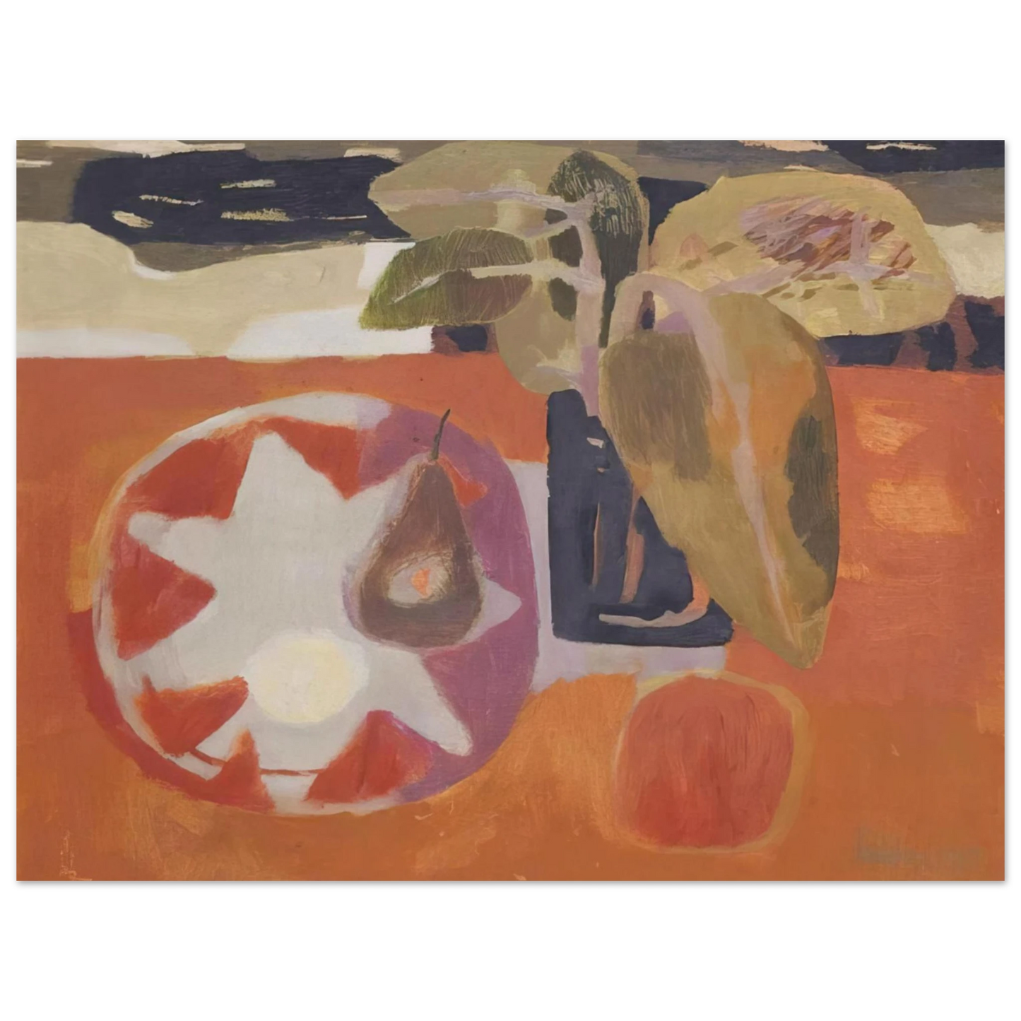 Mary Fedden - Leaves - 1963  75x100 cm / 30x40inches Fine Art Poster