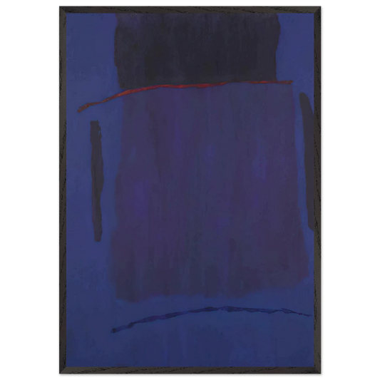 Infinity Field Lefkada Series 3 - 1979 - Theodoros Stamos 70x100 cm / 28x40 inches Framed Art Print – Black Wooden Frame