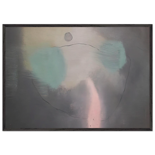 What the Wind Does - 1947 - Theodoros Stamos 70x100 cm / 28x40 inches Framed Art Print – Black Wooden Frame