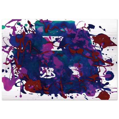 Untitled  SFP94-75  SFF 1749  - Sam Francis Brushed Aluminum Print - 70x100 cm / 28x40 inches | Sam Francis Aluminum Print | Sam Francis Prints