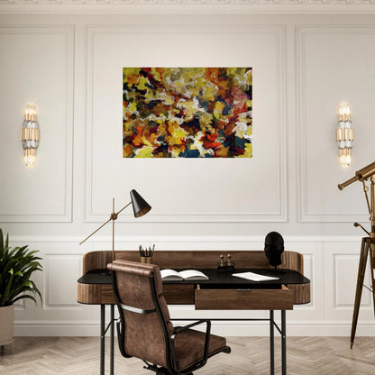 ABSTRACT EXPRESSIONIST AUTUMN SKY 1953 - Audrey Flack Brushed Aluminum Print - 70x100 cm / 28x40 inches | Audrey Flack Aluminum Print | Audrey Flack Prints
