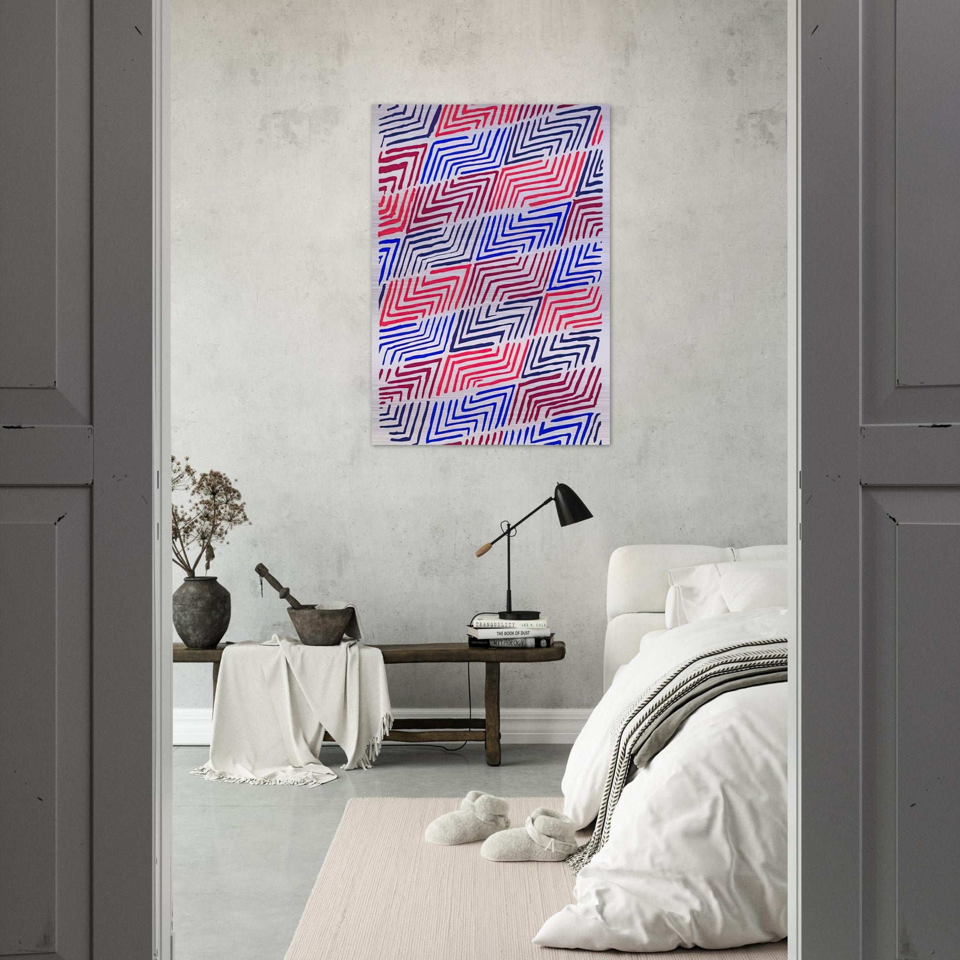 COMPOSITION 30 - Sonia Delaunay Brushed Aluminum Print - 70x100 cm / 28x40 inches | Sonia Delaunay Aluminum Print | Sonia Delaunay Prints