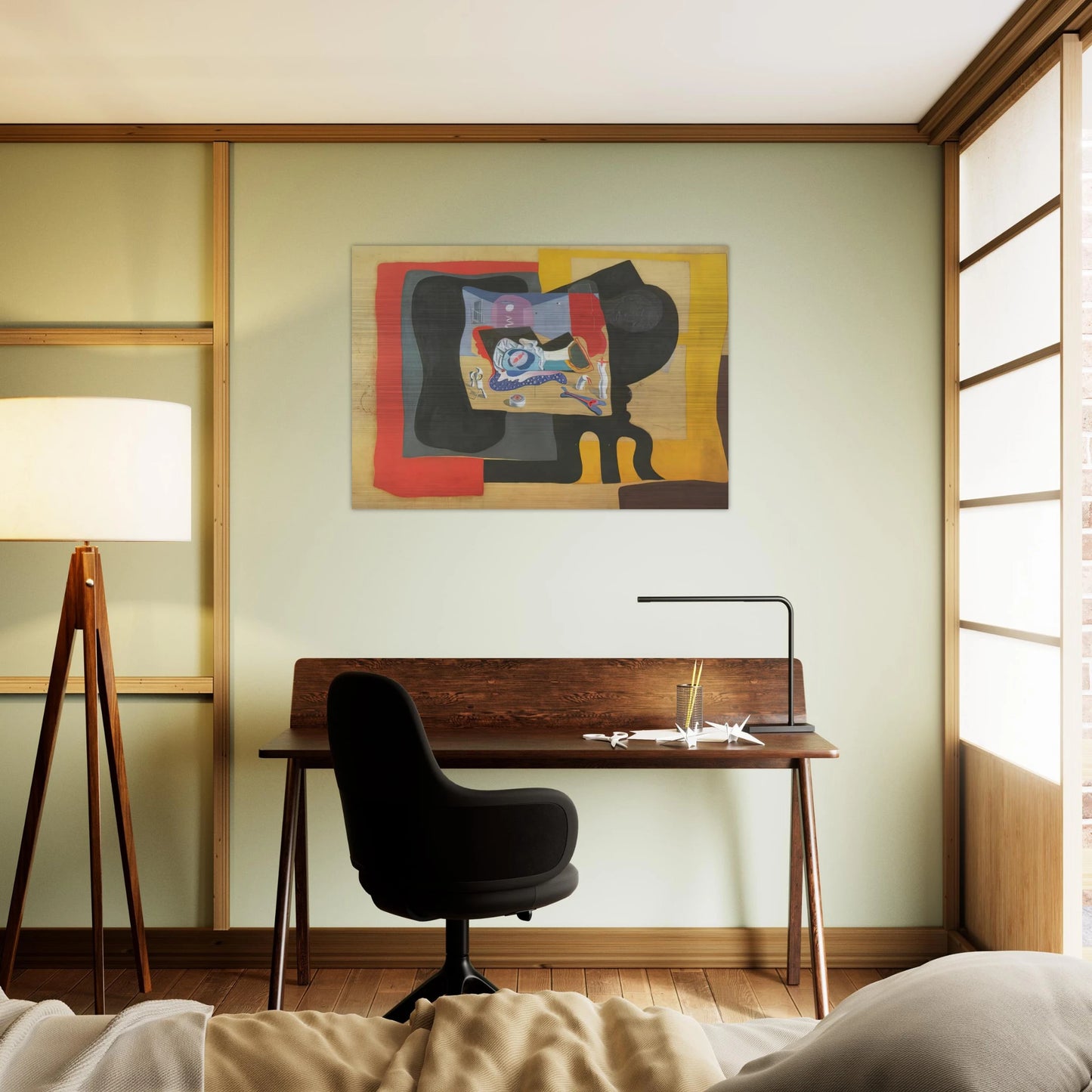 STILL LIFE WITH MOONIGHT - Salvador Dali Brushed Aluminum Print - 70x100 cm / 28x40 inches | Salvador Dali Aluminum Print | Salvador Dali Prints