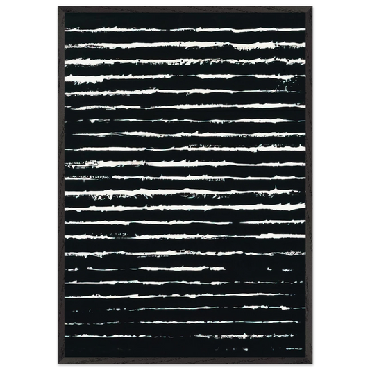 Peinture 243 x 181 cm 26 juin 1999 - 1999 - Pierre Soulages 70x100 cm / 28x40 inches Framed Art Print – Black Wooden Frame