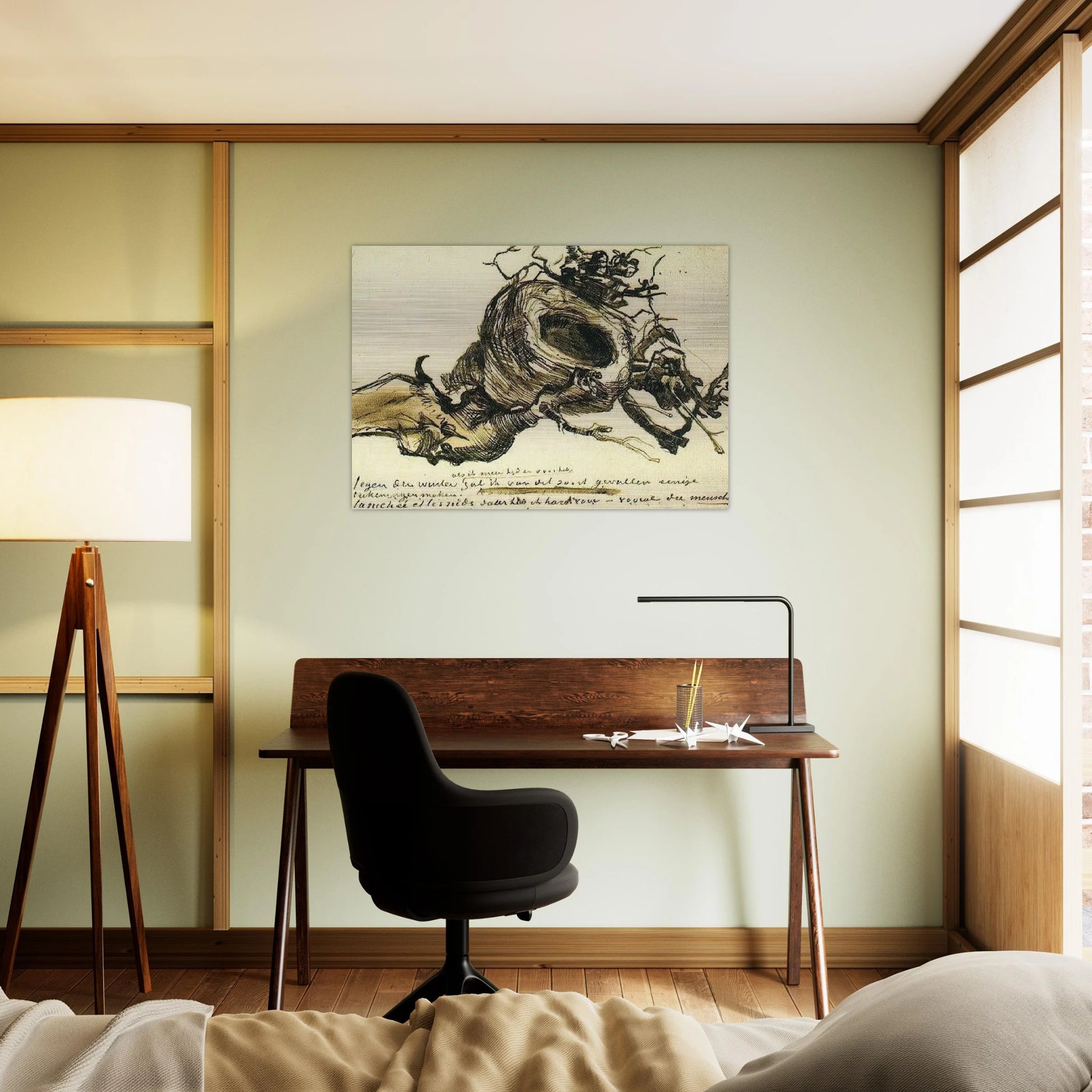 Bird's Nest - Vincent van Gogh Brushed Aluminum Print - 70x100 cm / 28x40 inches | Vincent van Gogh Aluminum Print | Vincent van Gogh Prints