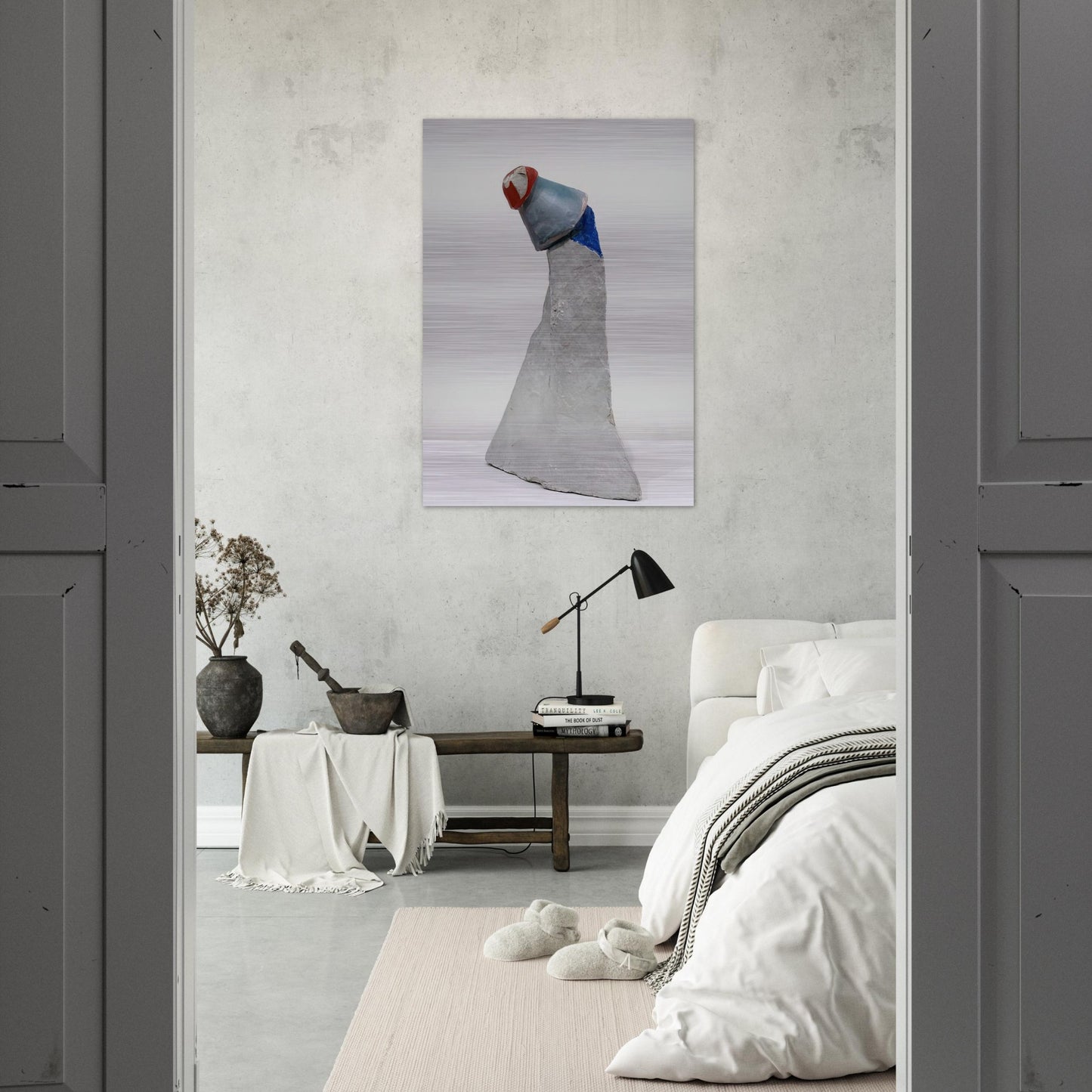 THE CLOWN 1947 - Kurt Schwitters Brushed Aluminum Print - 70x100 cm / 28x40 inches | Kurt Schwitters Aluminum Print | Kurt Schwitters Prints