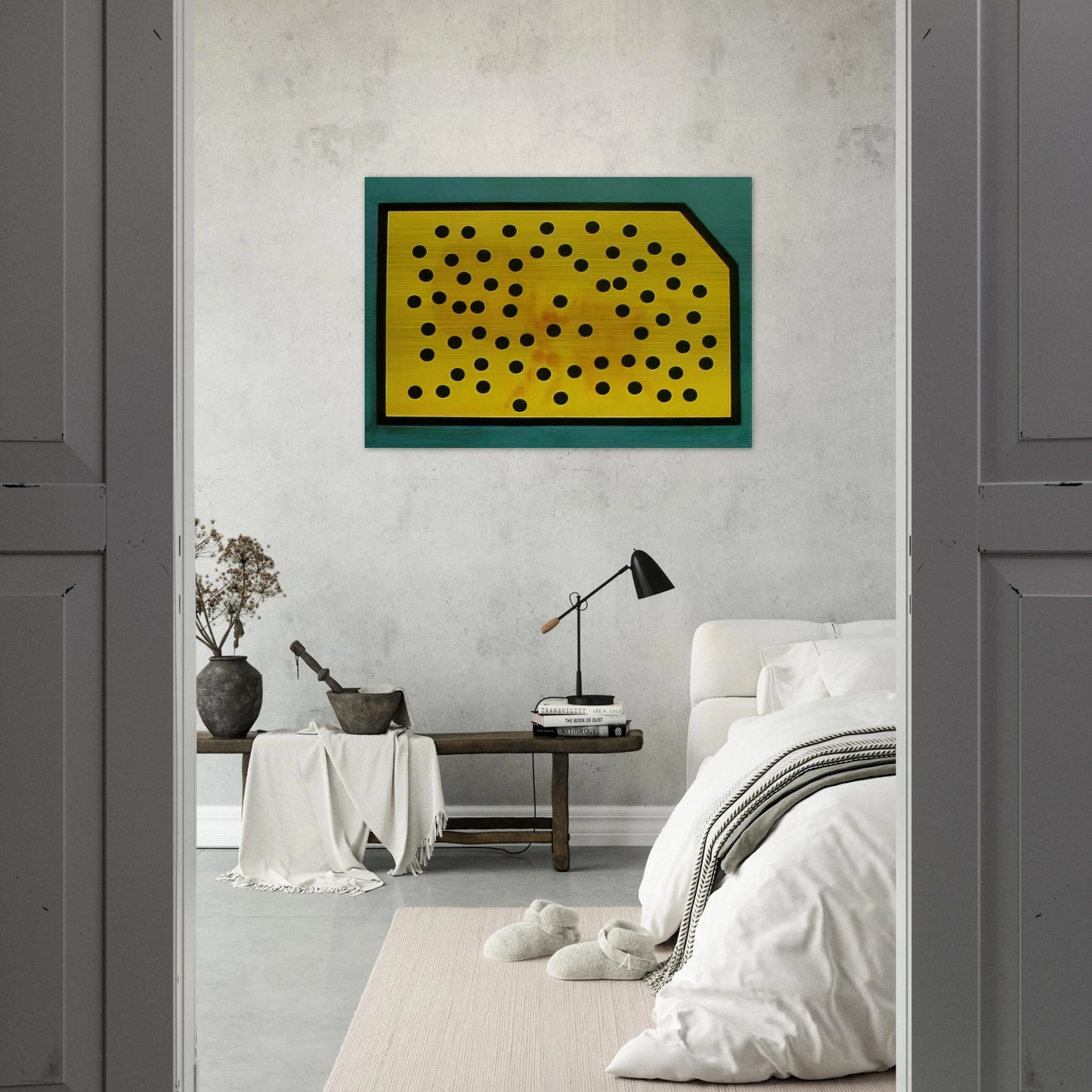 RANDOMDOT CORRELOGRAM THE GOLDEN FLEECE - Salvador Dali Brushed Aluminum Print - 70x100 cm / 28x40 inches | Salvador Dali Aluminum Print | Salvador Dali Prints