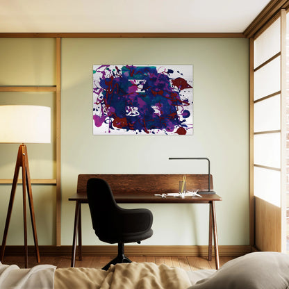 Untitled  SFP94-75  SFF 1749  - Sam Francis Brushed Aluminum Print - 70x100 cm / 28x40 inches | Sam Francis Aluminum Print | Sam Francis Prints