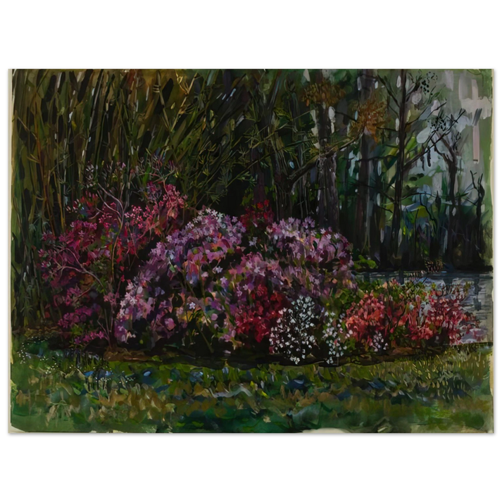Ivan Albright - ALICIA S AZALEAS ON ST MARY S RIVER  75x100 cm / 30x40inches Fine Art Poster